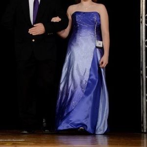 Purple prom dress worn once.
